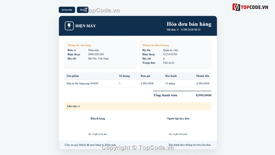 điện máy,website bán hàng,bán website